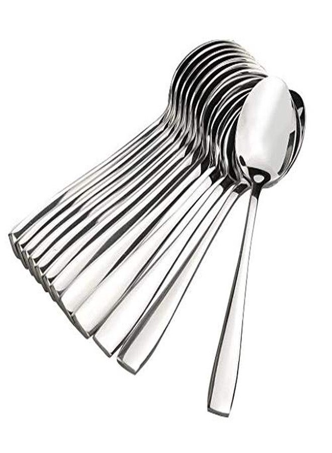 Va Sun Stainless Steel Table Spoon Tea, Coffee, Sugar, Condiments & Spices - 18 Guage Heavy Steel Set of 12 - Image 1